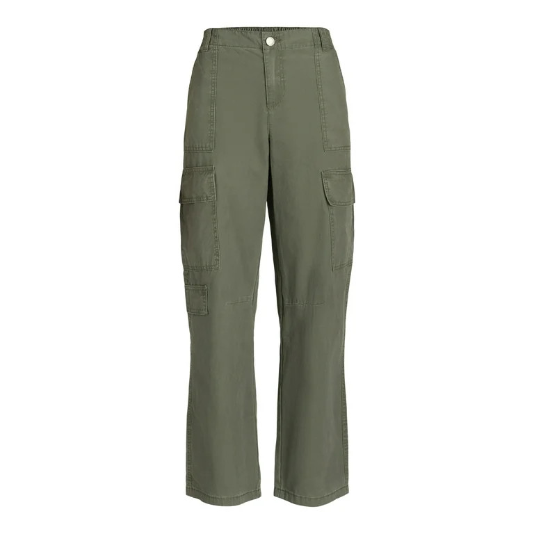 No Boundaries Canvas Cargo Pants, Women's | Walmart (US)