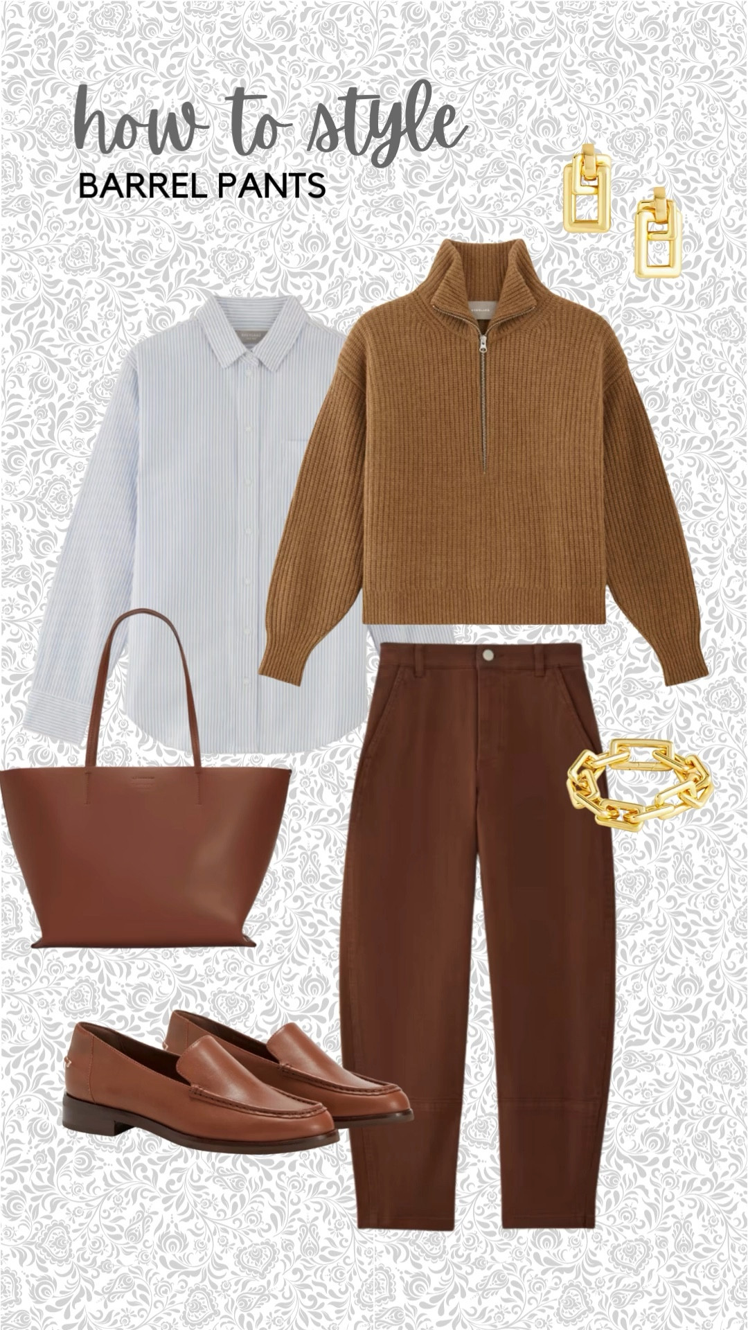 Barrel pants are a big trend this season, but how should you style them? Here are 3 easy ways to wear these pants. I’ve also provided links to all of the products shown. 
What’s your favorite way to wear barrel pants? Let me know in the comments!


#LTKStyleTip #LTKMidsize #LTKOver40