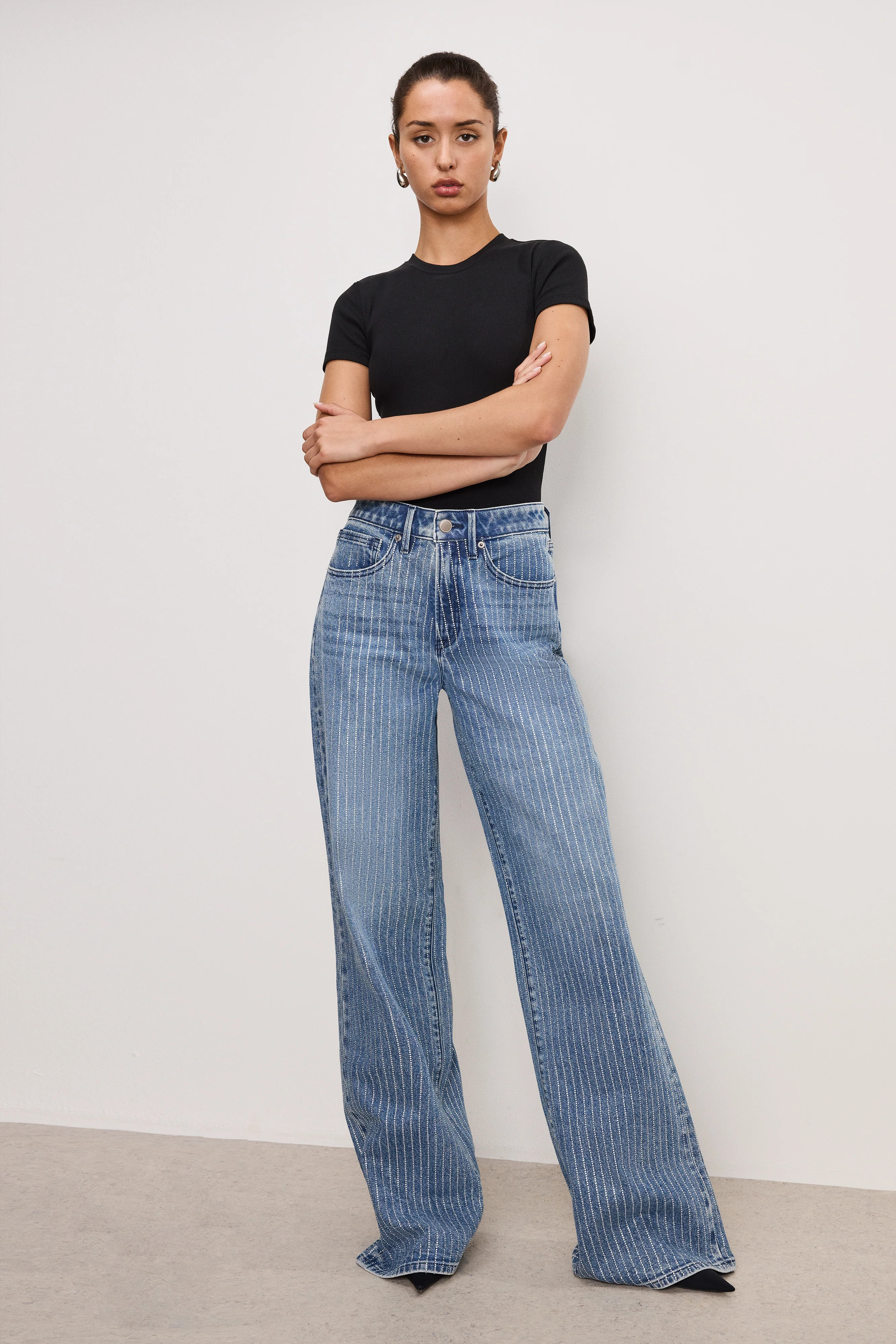 GOOD EASE RELAXED DIAMOND JEANS | Good American