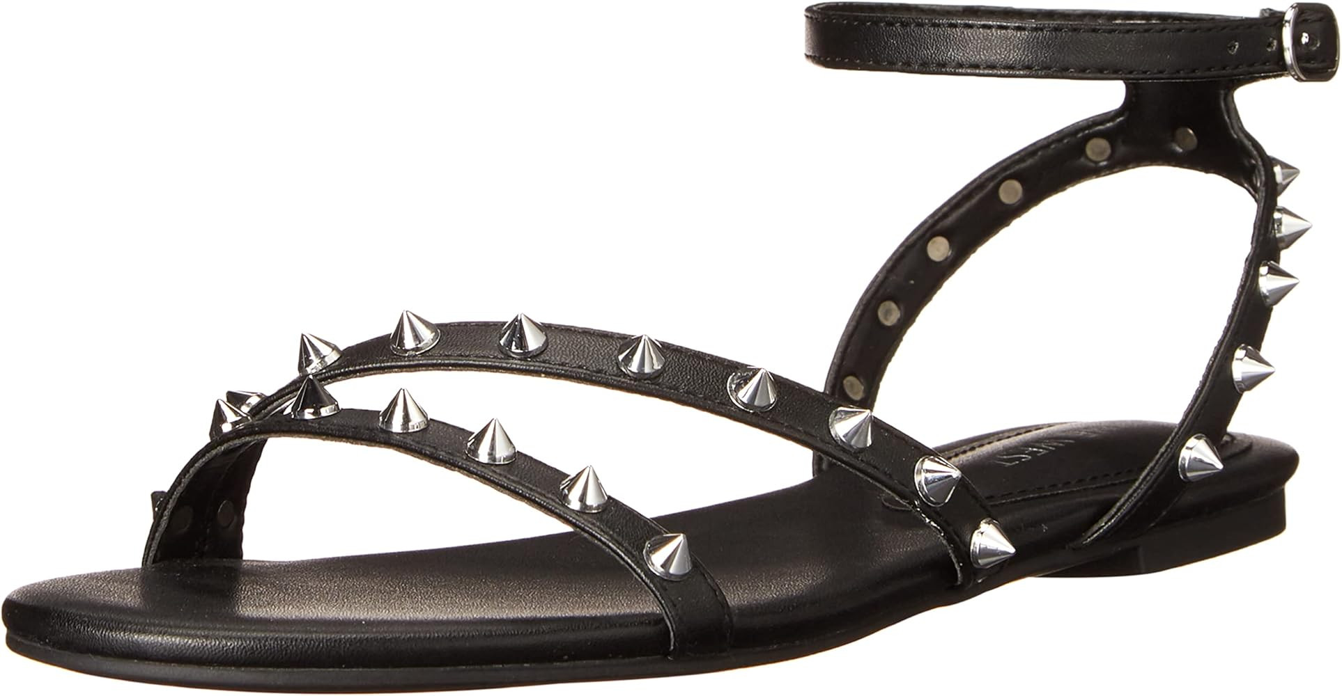 NINE WEST FOOTWEAR Women's BERNIE3 Sandal, Black, 5.5 | Amazon (US)