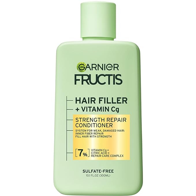 Garnier Fructis Hair Filler Strength Repair Conditioner with Vitamin Cg, Sulfate Free Conditioner... | Amazon (US)