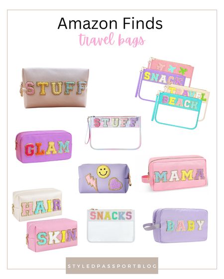Cutest travel bags! Love these for keeping things organized when traveling with the kids 🩷🩵💜💛



#amazon #amazonfind #amazonfashion #travel #travelhacks #travelwithkids #travelstyle #travelfinds #momstyle #packwithme #packinghacks 

#LTKFind #LTKunder50 #LTKtravel