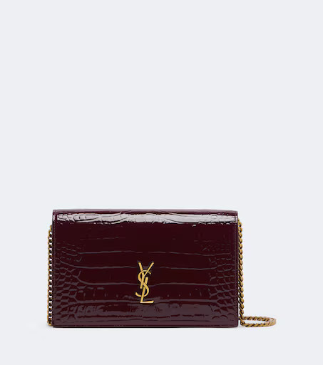Cassandre patent leather wallet on chain | Mytheresa (US/CA)