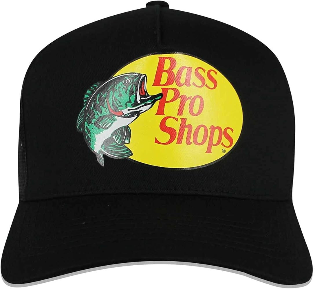 Bass Pro Shops Men's Trucker Hat Mesh Cap - One Size Fits All Snapback Closure - Great for Hunting & | Amazon (US)