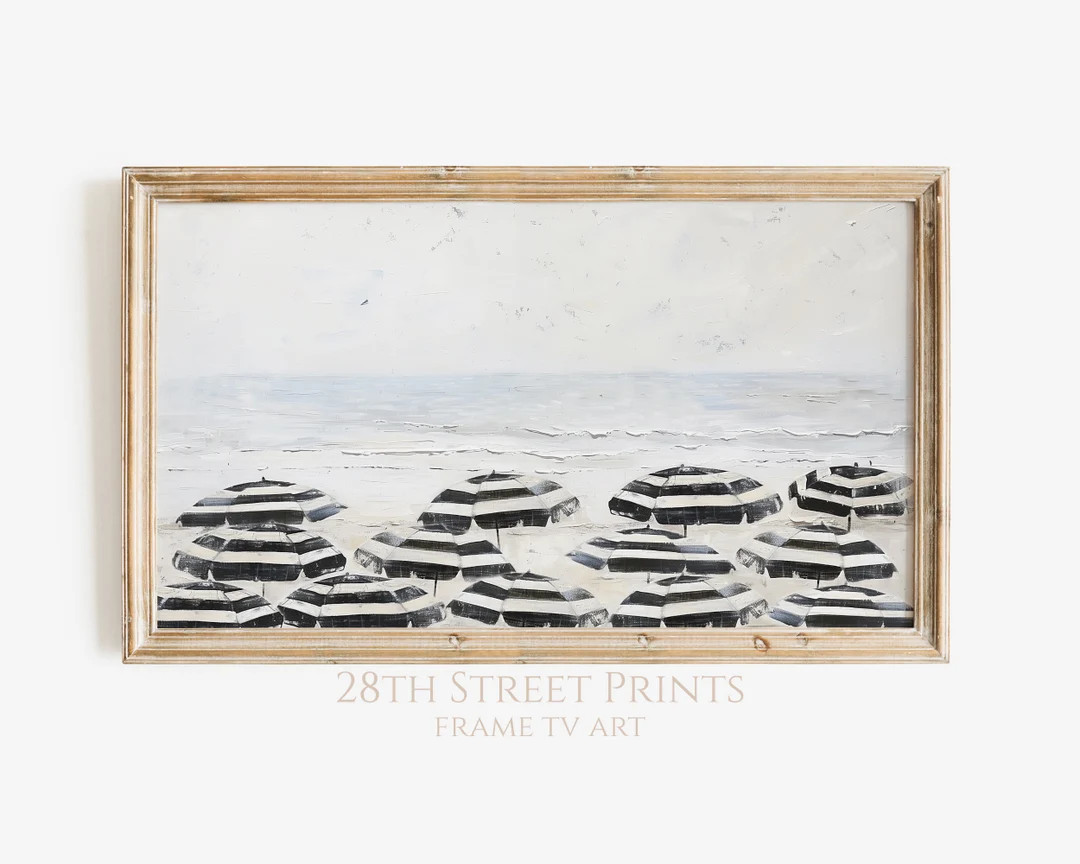 Frame TV Summer Beach Art, Samsung Frame TV Art Ocean, Frame TV Art Texture, Coastal Decor Digita... | Etsy (US)
