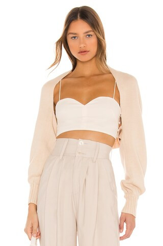 L'Academie Farrah Shrug in Ivory from Revolve.com | Revolve Clothing (Global)