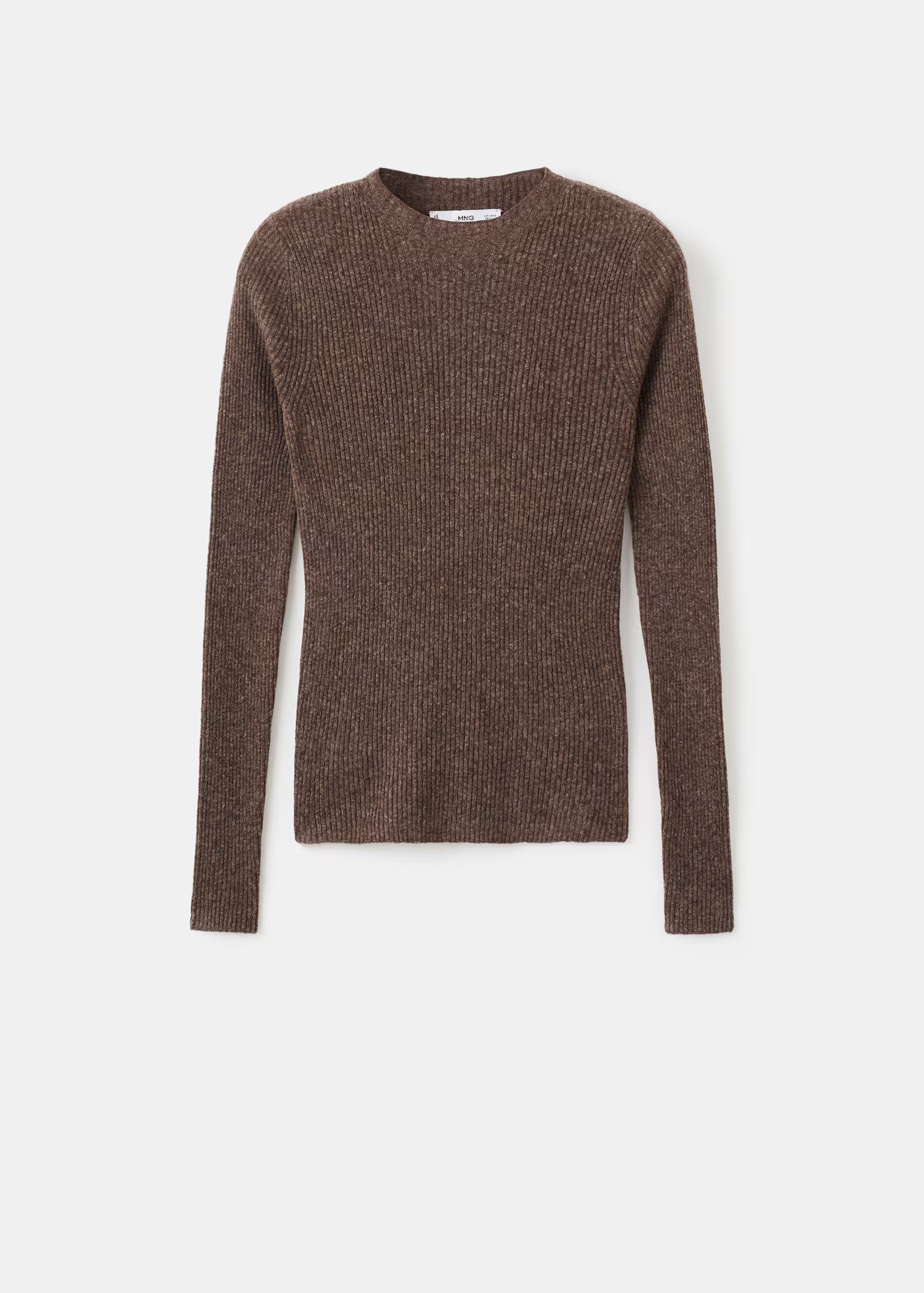 Gerippter Pullover mit halbhohem Kragen - Damen | MANGO Österreich | Mango EU