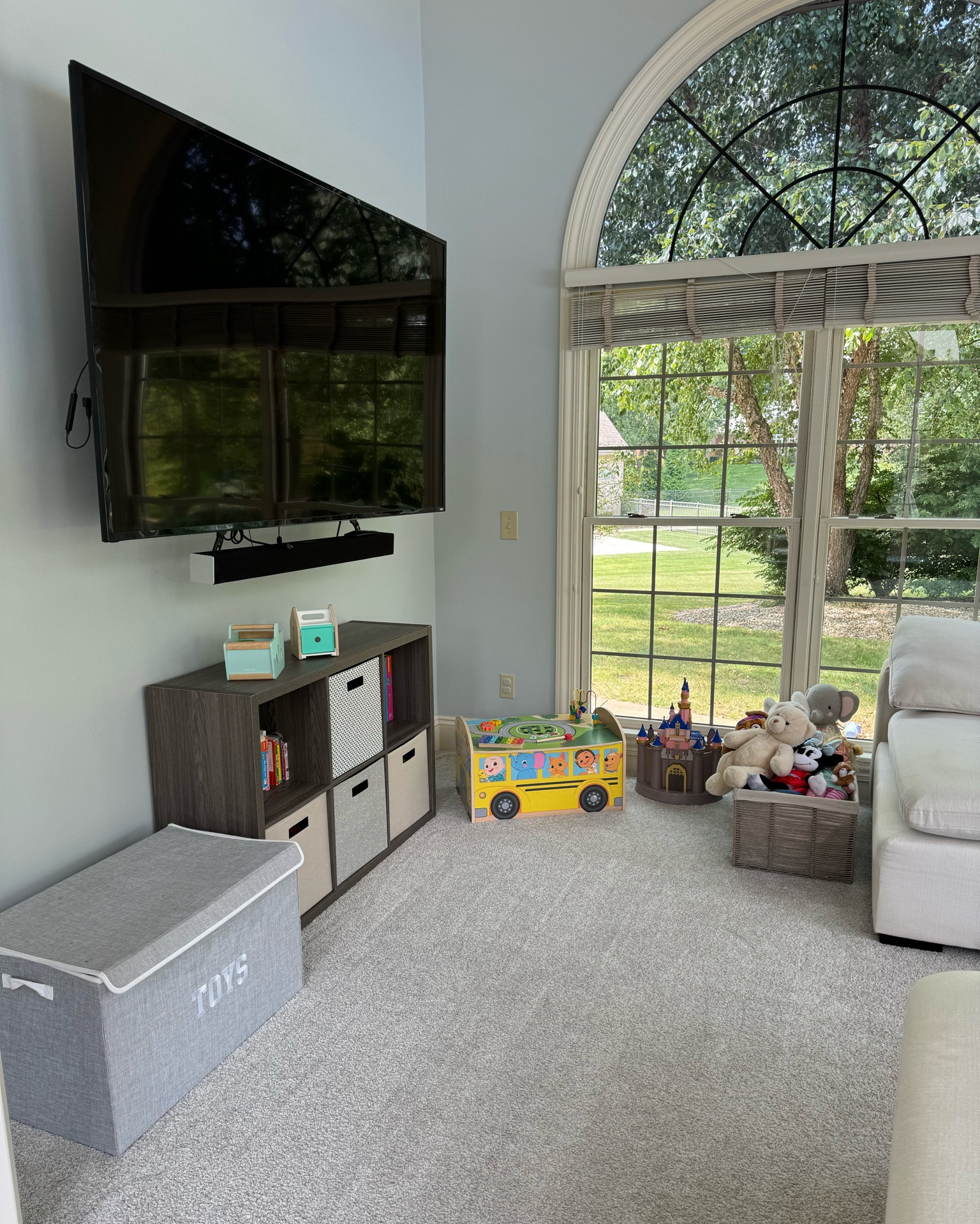 Playroom organization. Storage bin. Toy storage. Home storage solutions. Sunroom. Playroom storage ideas. Cube organizer. Toy bin. Toy organization. 

#LTKFamily #LTKKids #LTKHome