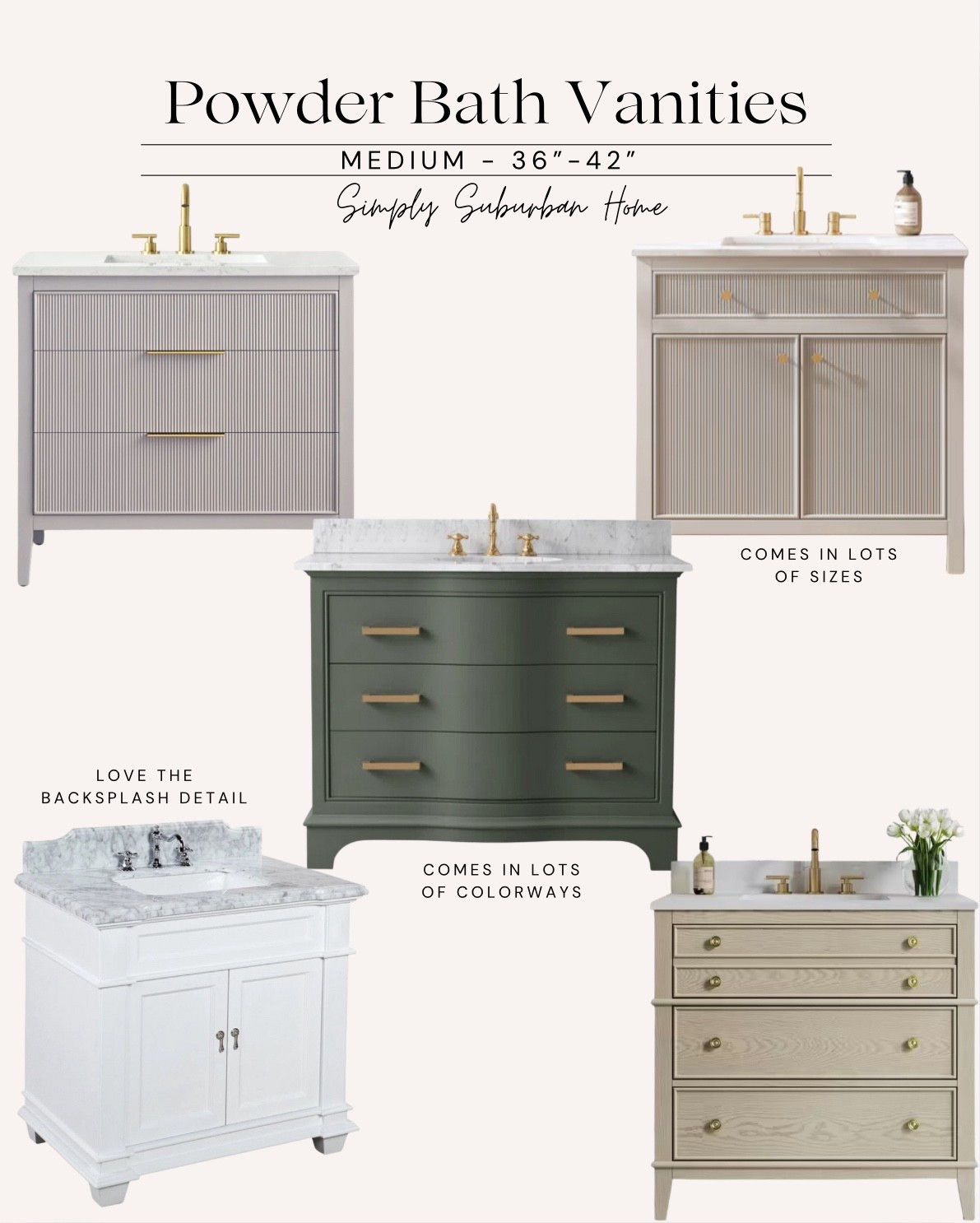 Bathroom, half bathroom, half bath, powder bath, vanity, bathroom vanity, powder room vanity, white oak vanity, green vanity, affordable vanityy

#LTKSaleAlert #LTKHome #LTKStyleTip