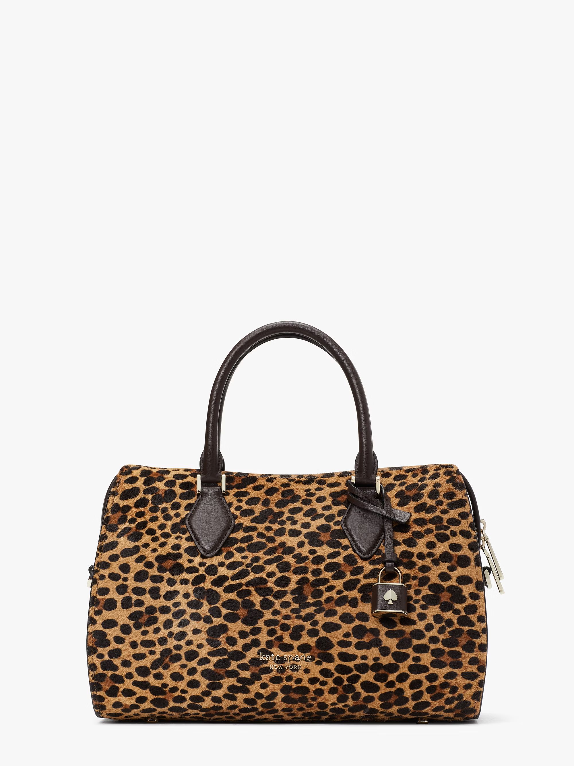 zip code leopard medium satchel | Kate Spade (US)