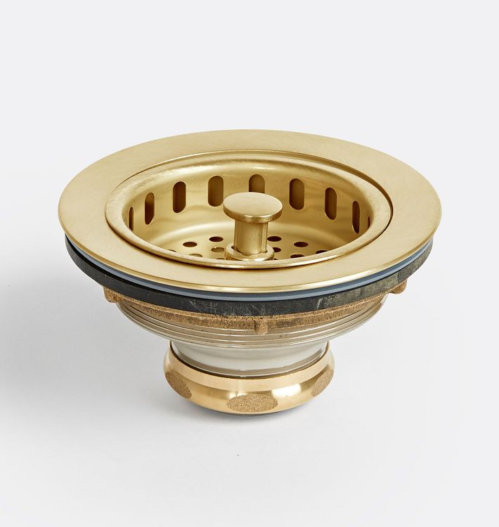 Kitchen Sink Drain with Basket Strainer, 4-1/2" | Rejuvenation