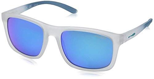 Arnette Men's Complementary Non-Polarized Iridium Square Sunglasses, Matte Crystal, 57 mm | Amazon (US)