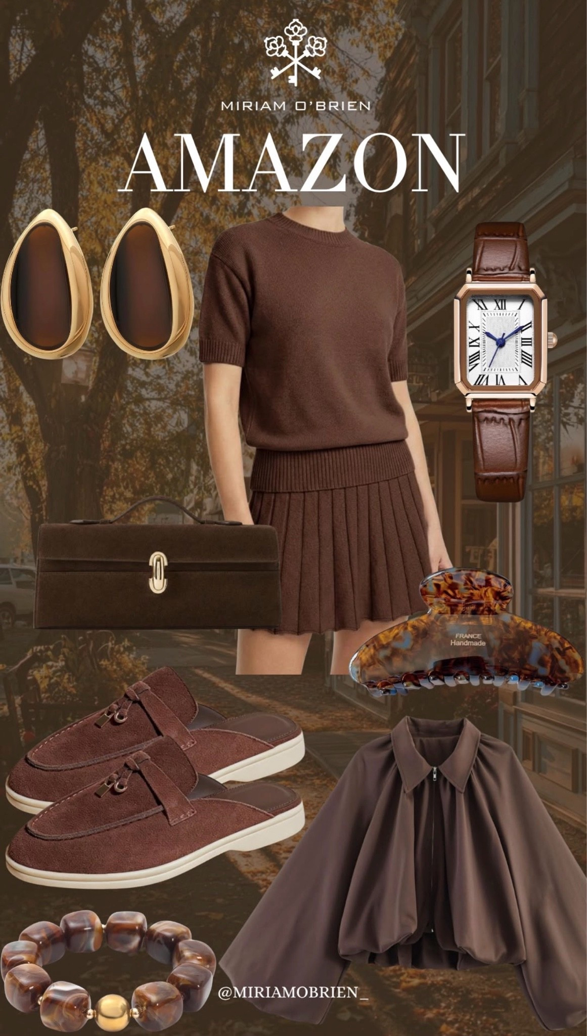Amazon finds in the dreamiest chocolate brown tones—classic pieces, luxe details, and effortless style for the season

Follow me @miriamobrien on Instagram and TikTok 

#AmazonFinds #FallFashion #FallStyle #AmazonFashion #ChocolateBrown #FallOutfitInspo #ClassicStyle #LuxuryStyle #AutumnAesthetic

#LTKSeasonal #LTKootd #LTKOver40