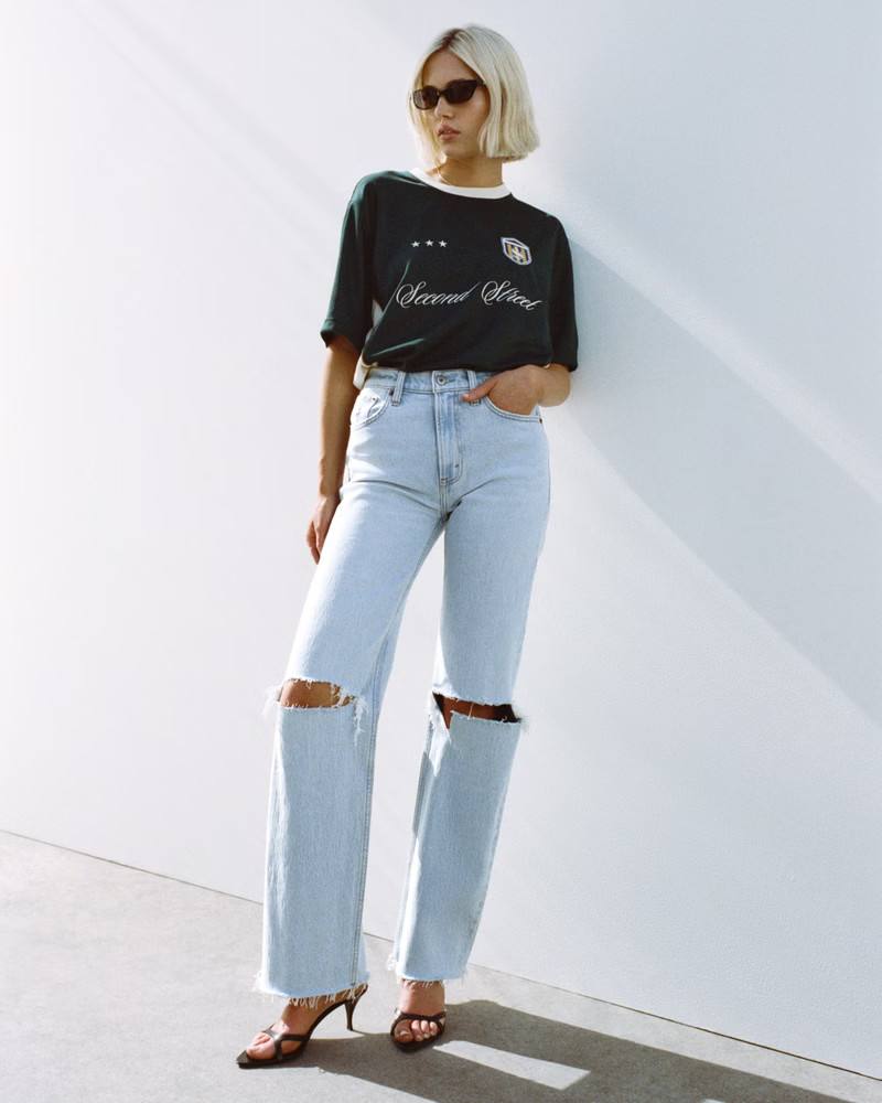 Women's High Rise 90s Relaxed Jean | Women's | Abercrombie.com | Abercrombie & Fitch (US)