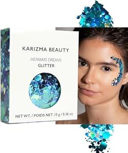 KARIZMA Mermaid Dreams Glitter. 10g Chunky Face Glitter, Hair Glitter, Eye Glitter, Body Glitter ... | Amazon (US)