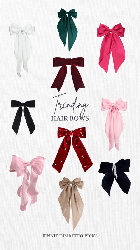 Trending, best sellers, bows, hair bows, candy cane, satin, velvet, Christmas holiday 

#LTKHoliday #LTKSeasonal #LTKfindsunder50