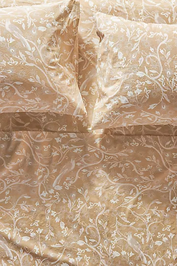 Organic Percale Printed Sheet Set | Anthropologie (US)