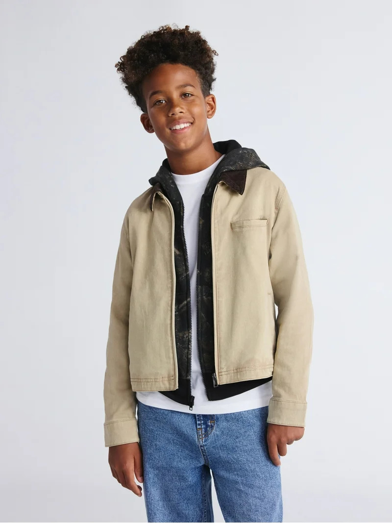 Weekend Academy Boys Workwear Garage Jacket, Sizes 4-18 | Walmart (US)