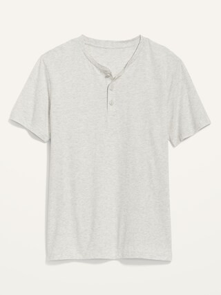 Soft-Washed Short-Sleeve Henley T-Shirt for Men | Old Navy (US)