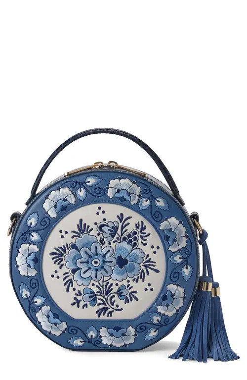 Brahmin Lane Croc Embossed Crossbody Bag in Aura Blue at Nordstrom | Nordstrom