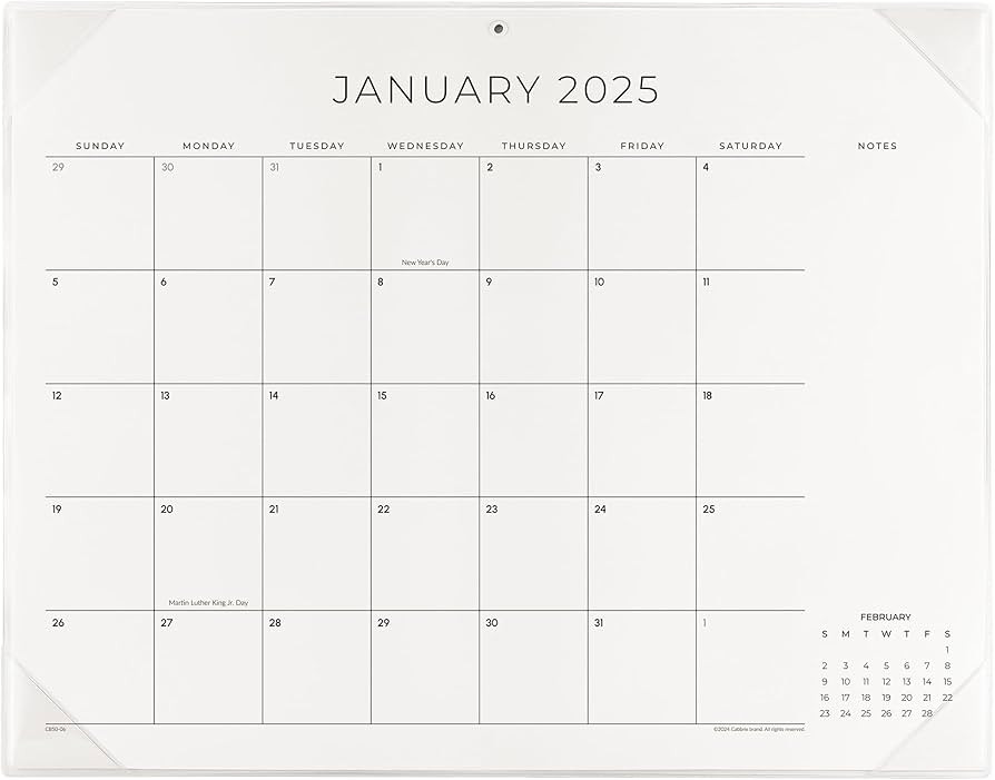 Cabbrix Desk Calendar 2025 with Desktop Mat, Simplified Large Desk Pad Calendar 21" x 16-1/2" Run from Now to December 2025, Monthly Table Calendar for Home School and Office (Transparency) | Amazon (US)