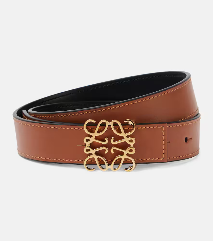Loewe Anagram reversible leather belt | Mytheresa (INTL)