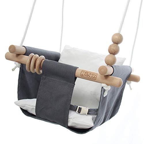 Monkey & Mouse Baby Swing Seat - Hanging Indoor Swing for Kids & Temporary Baby Swing Outdoor - Used | Amazon (US)