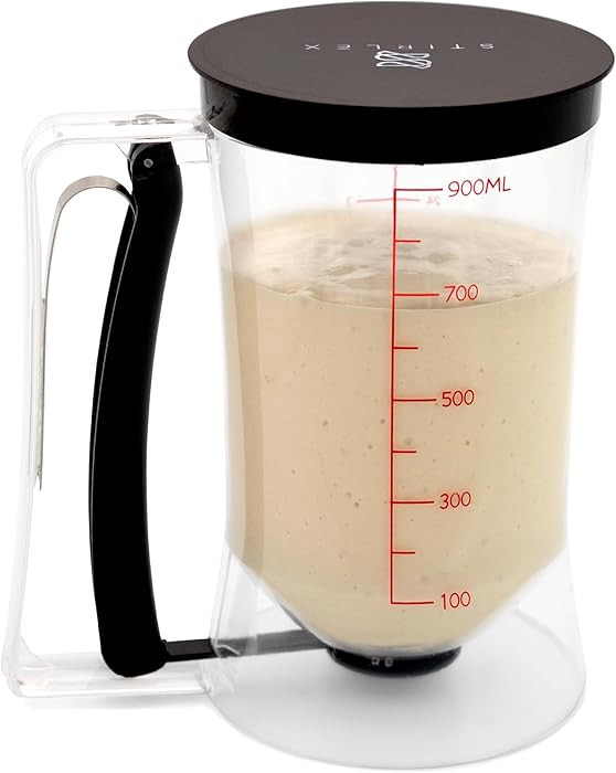 Pancake Batter Dispenser Baking Tool for Cupcakes, Crepes, Waffles, Muffins, Funnel Cake, Griddle... | Amazon (US)