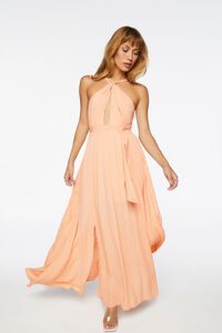 Belted Cutout Halter Maxi Dress | Forever 21 (US)