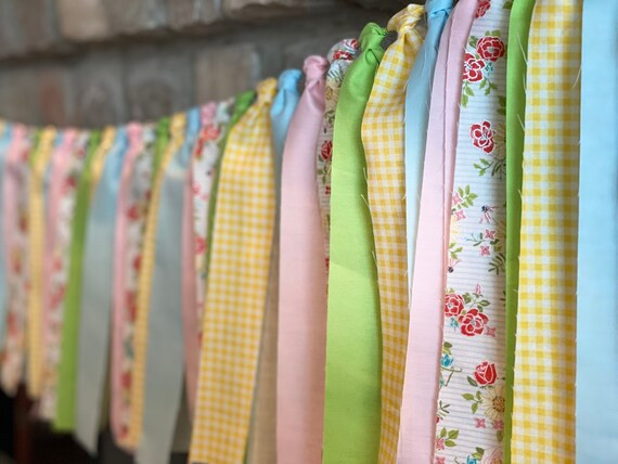 Spring/summer Decorations/fabric Garland/mantel Decor | Etsy | Etsy (US)