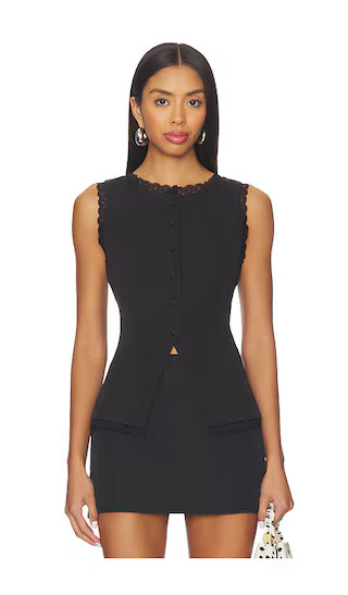 Monica Top in Black | Revolve Clothing (Global)
