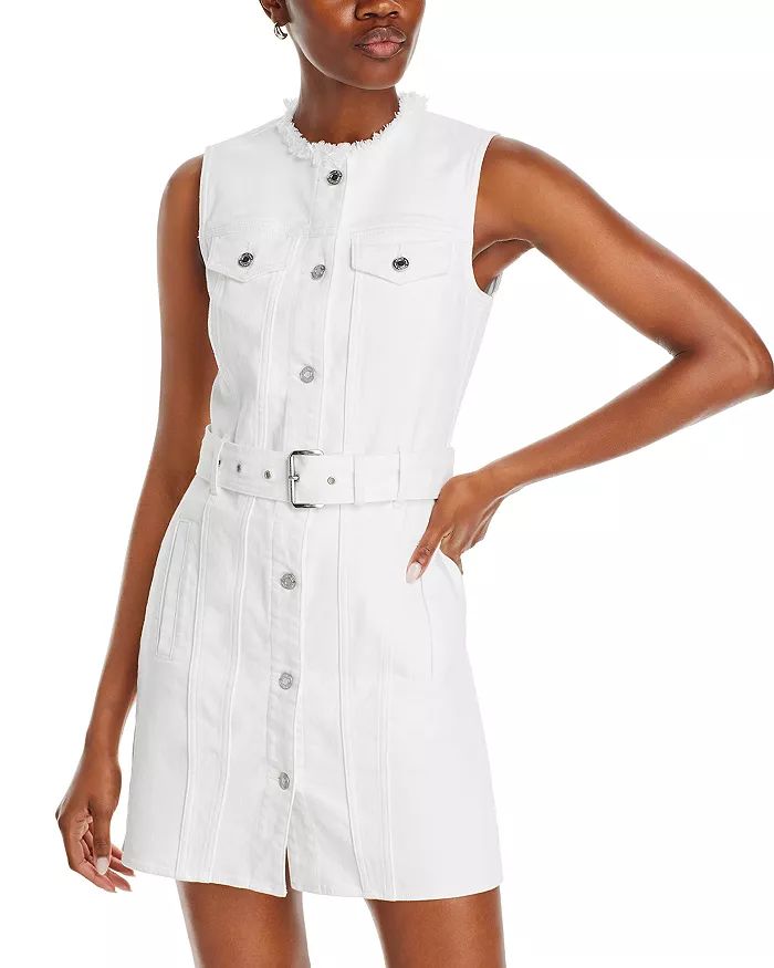 Michael Kors Frayed Neck Denim Shirt Dress Back to results -  Women - Bloomingdale's | Bloomingdale's (US)