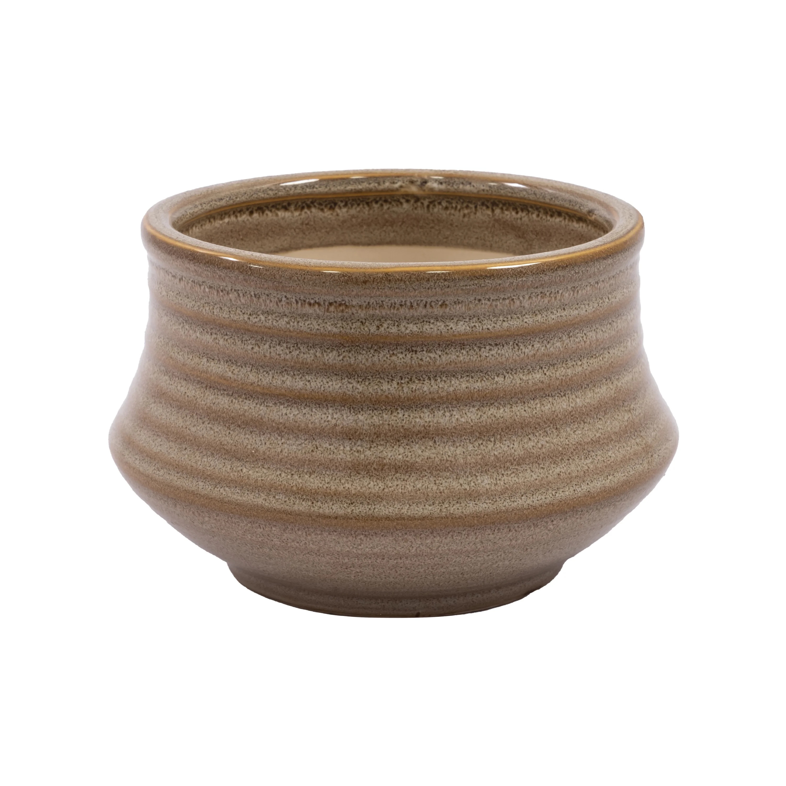Better Homes and Gardens 6" Zara Brown Ceramic Planter | Walmart (US)