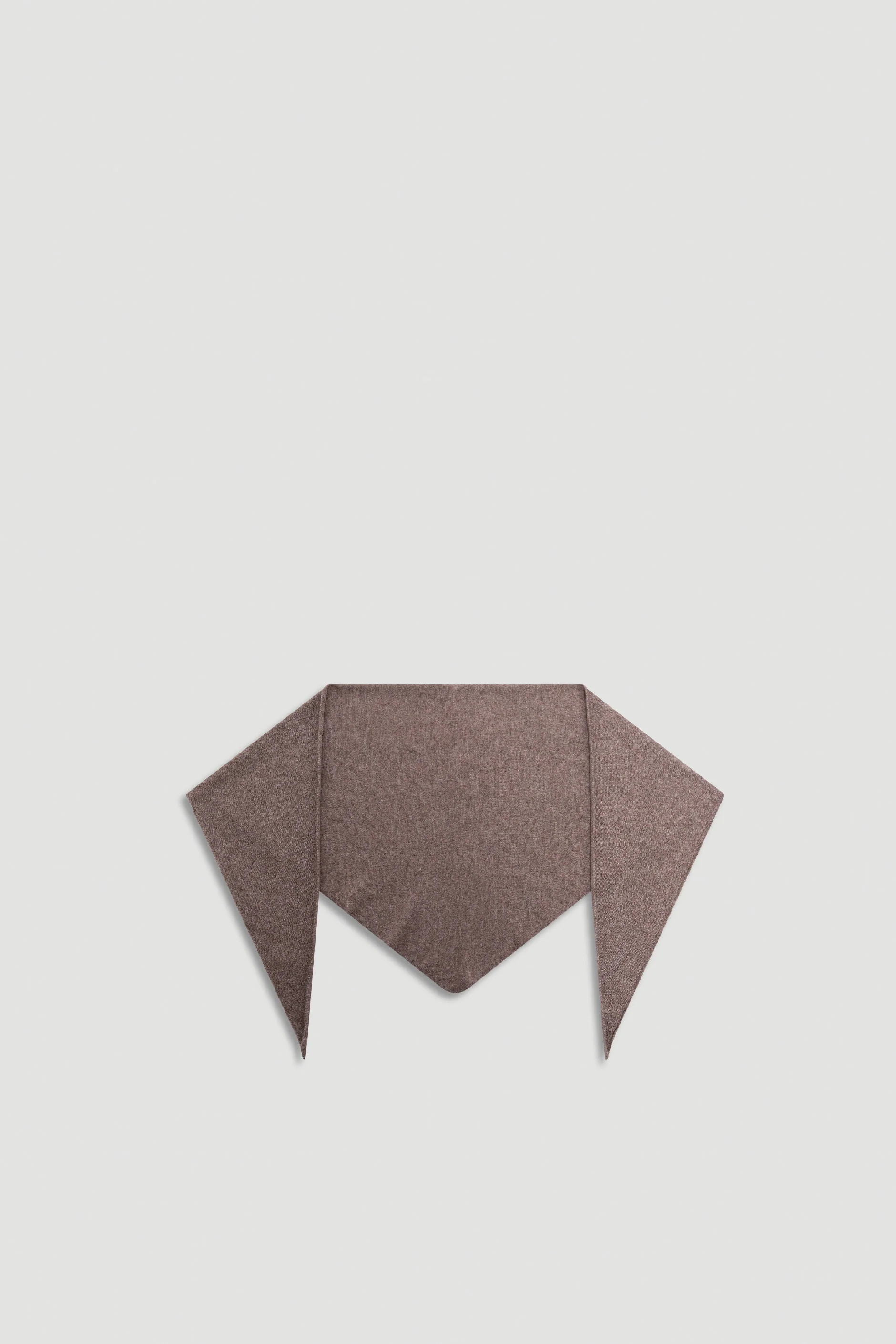 Heather Triangle Scarf - Cocoa | DECJUBA