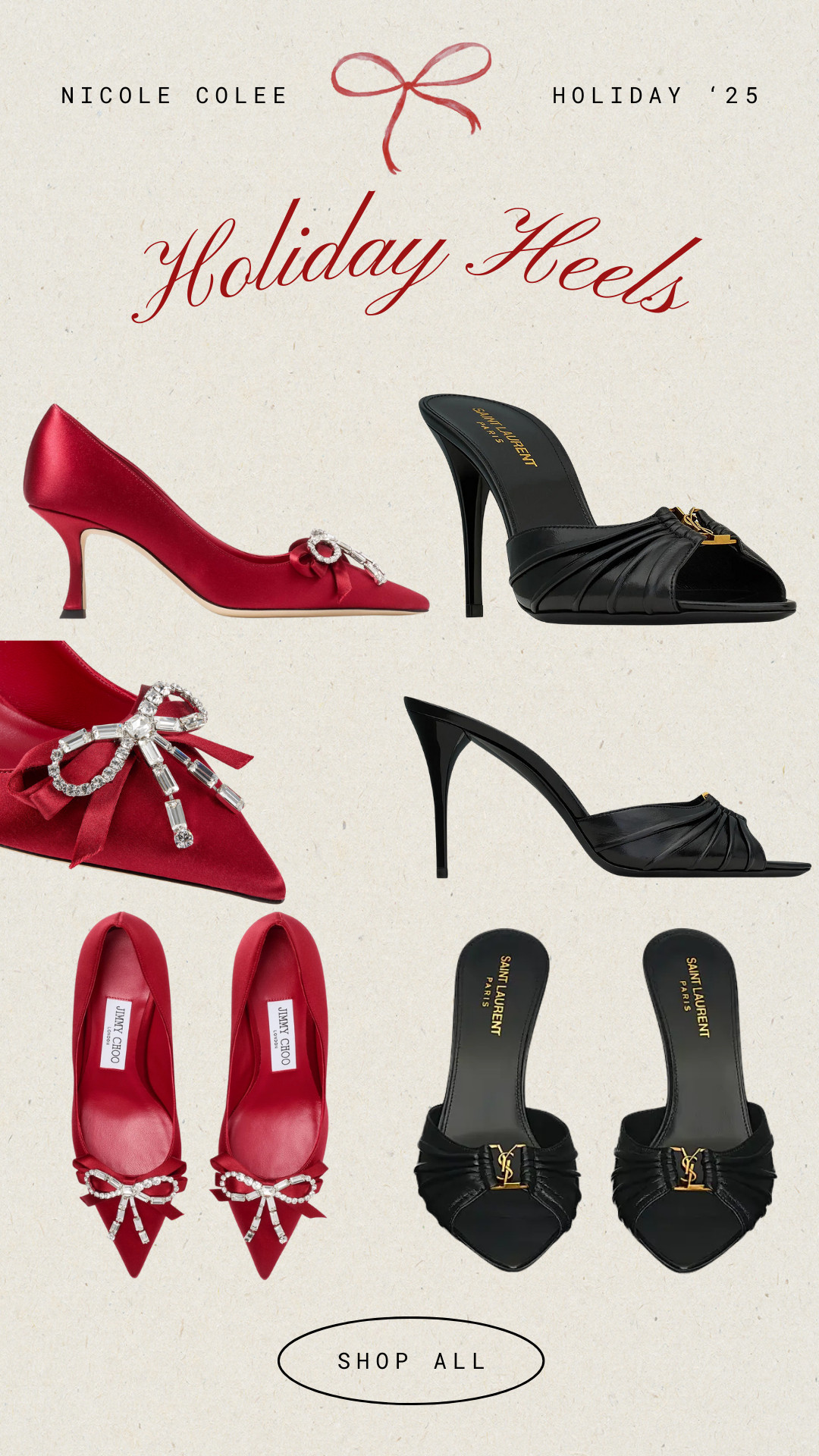 Holiday heels worth the splurge!!

Love these festive shoes!

YSL, Jimmy Choo, Nicole Colee 

 #LTKGiftGuide #LTKHoliday #LTKSeasonal