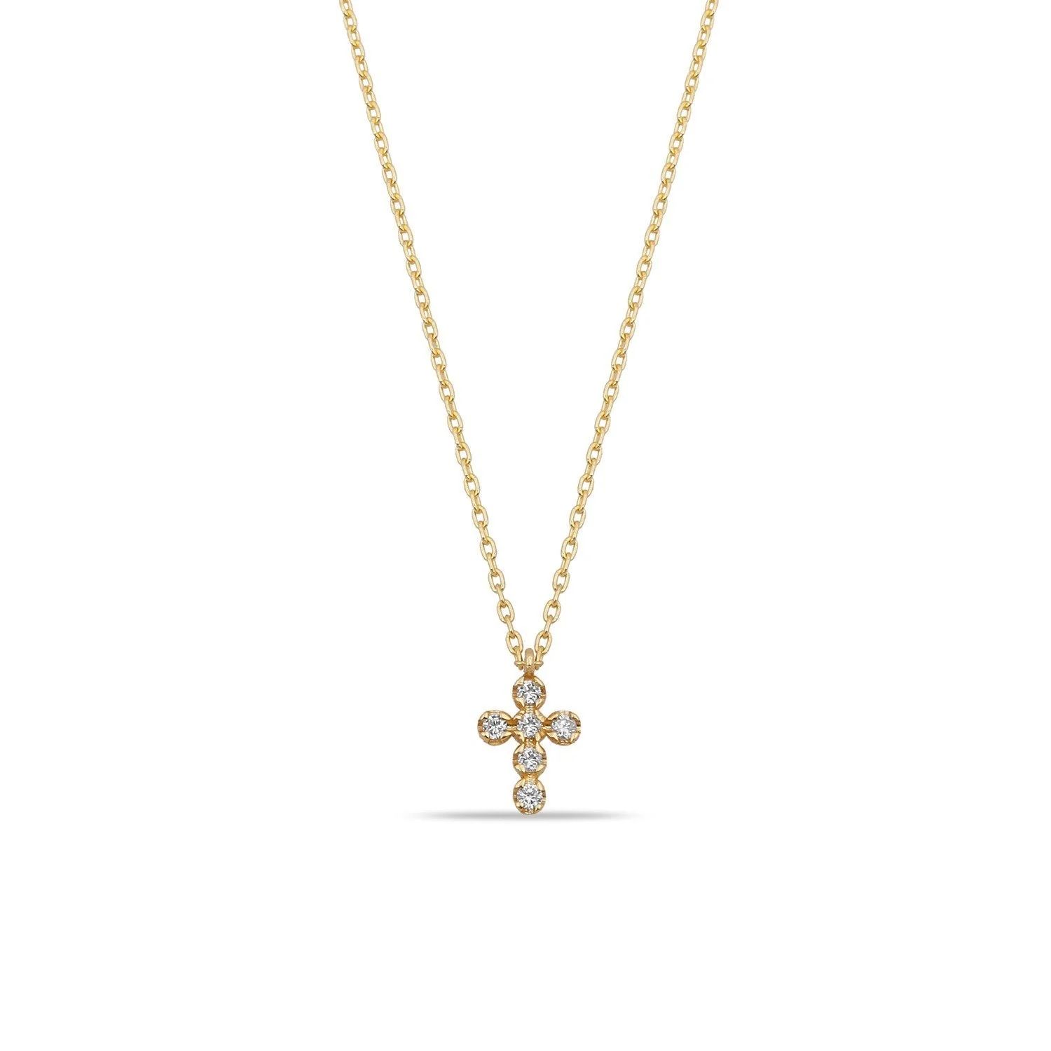 Classic Dainty Cross Necklace | The Sis Kiss