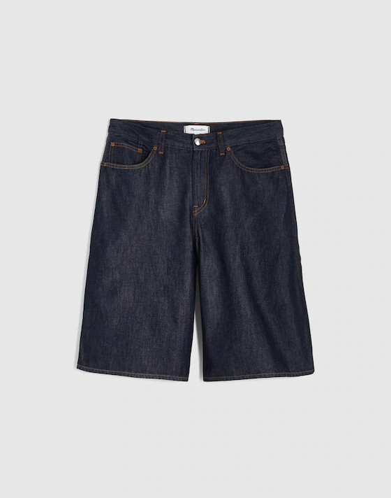 The V-Waist Bermuda Short in Airy Denim | Madewell