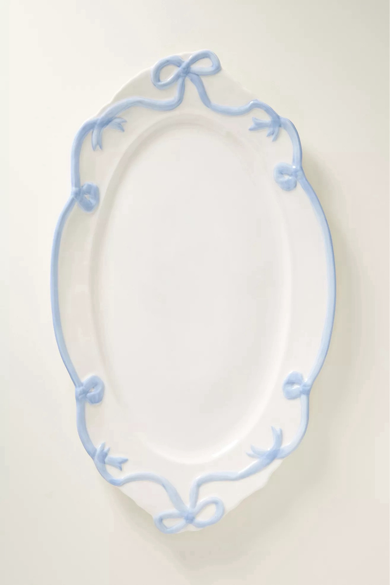 blue bow serving platter 🤍

#LTKHome