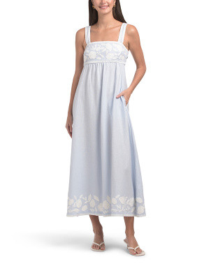 Linen Blend Midi Dress | Midi Dresses | Marshalls | Marshalls