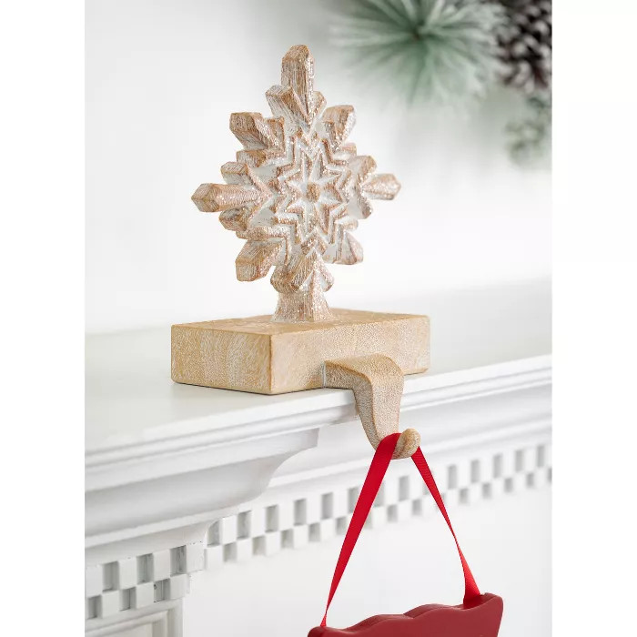 Sullivans Snowflake Stocking Holder 9"H Brown | Target