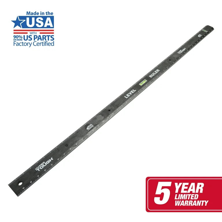 Hyper Tough 48-Inch Poly Level Ruler with Easy to Read Measuring, 93510744 - Walmart.com | Walmart (US)