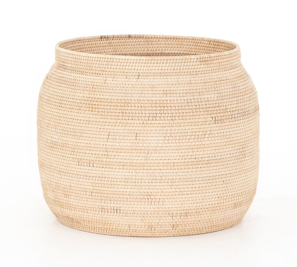 Round Oliver Woven Basket | Pottery Barn (US)