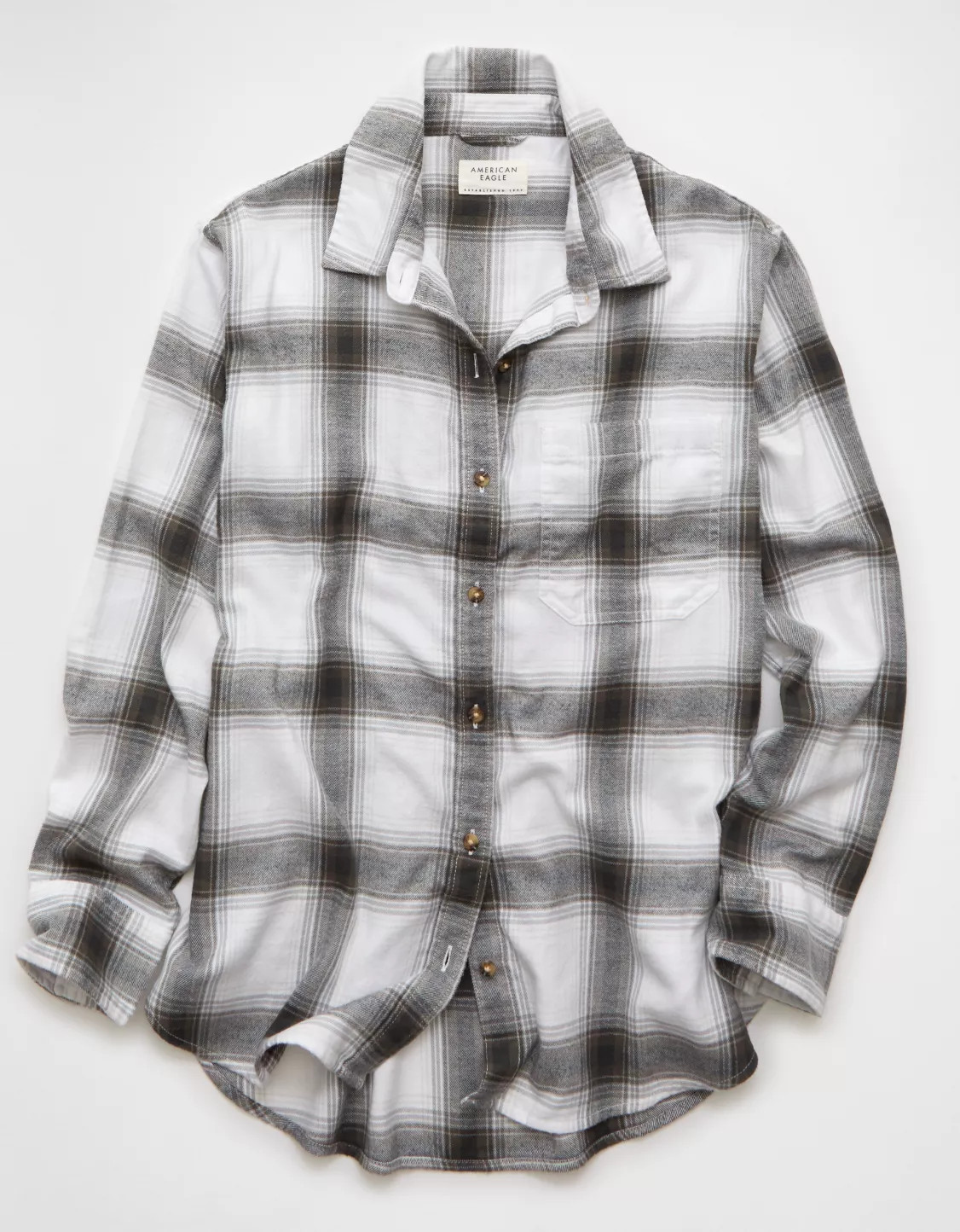 AE Oversized Flannel Shirt | American Eagle Outfitters (US & CA)