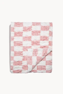 Lola Blankets Pink Check - Pink Check | Shop.app