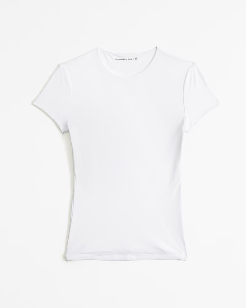 Soft Matte Seamless Tuckable Baby Tee | Abercrombie & Fitch (US)