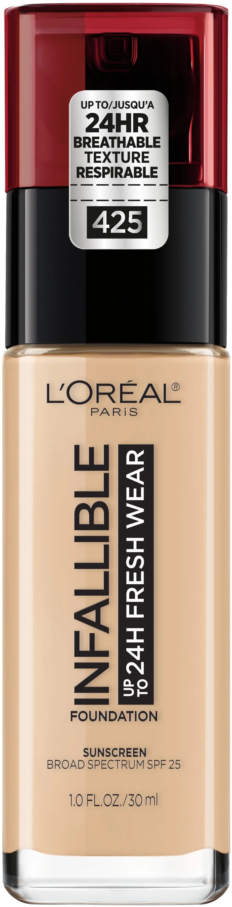 L'Oreal Paris Infallible 24 Hour Fresh Wear Foundation, Lightweight, Linen, 1 fl. oz. | Walmart (US)