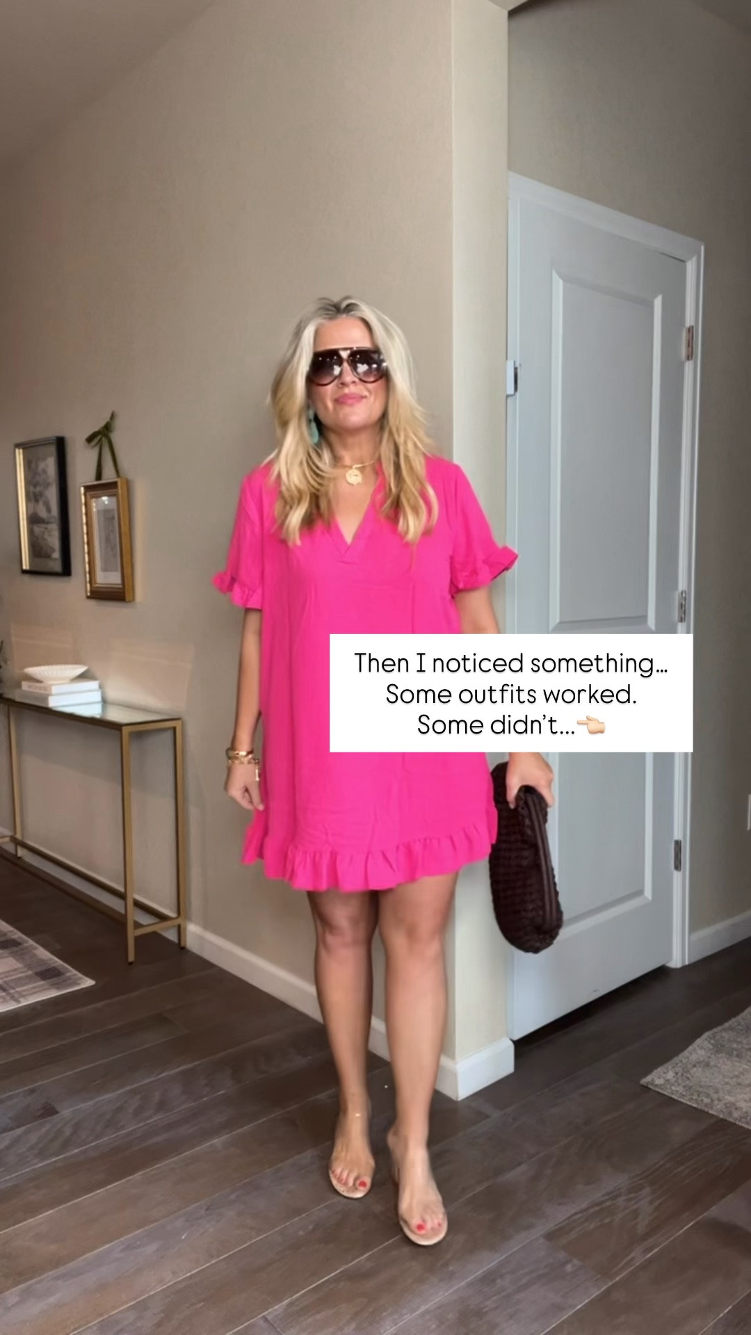 ✨Tap the bell, save and ❤️ for over 40 fashion, midlife style, midsize fashion and luxury looks for less. 

I spent years believing confidence would come after I changed my body.

After I lost the weight.
After my belly was flatter.
After I looked more like the women in the magazines.

So every time an outfit didn’t work, I blamed myself.

But eventually I noticed something.

Some outfits felt amazing.
Some didn’t.

Even when my body hadn’t changed.

That’s when I realized the problem was never my body.

It was the Outfit Physics.

The outfits I reach for now all do the same 3 things:

✨ Lift the eye
✨ Skim the belly
✨ Balance proportions

Getting dressed became easier.

More confidence.
Less frustration.
Less time standing in front of the mirror wondering what was wrong with me.

Because flattering isn’t about being smaller.

It’s about wearing clothes that work WITH your body instead of against it.

💖 If you’ve ever blamed your body when an outfit didn’t feel right, comment “RELIEF” below.

👑 Helping you look good, feel good! — Lindsey Denver

#over40style #midlifefashion #midsizefashion #bodyconfidence #genxstyle #over50style #outfitphysics #fashionover40 #midlifestyle

#LTKOver40 #LTKSaleAlert #LTKPlusSize

Comment SHOP below to receive a DM with the link to this post on my LTK ⬇ https://liketk.it/6eAqs