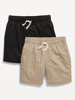 Above Knee Twill Pull-On Shorts 2-Pack for Boys | Old Navy (US)