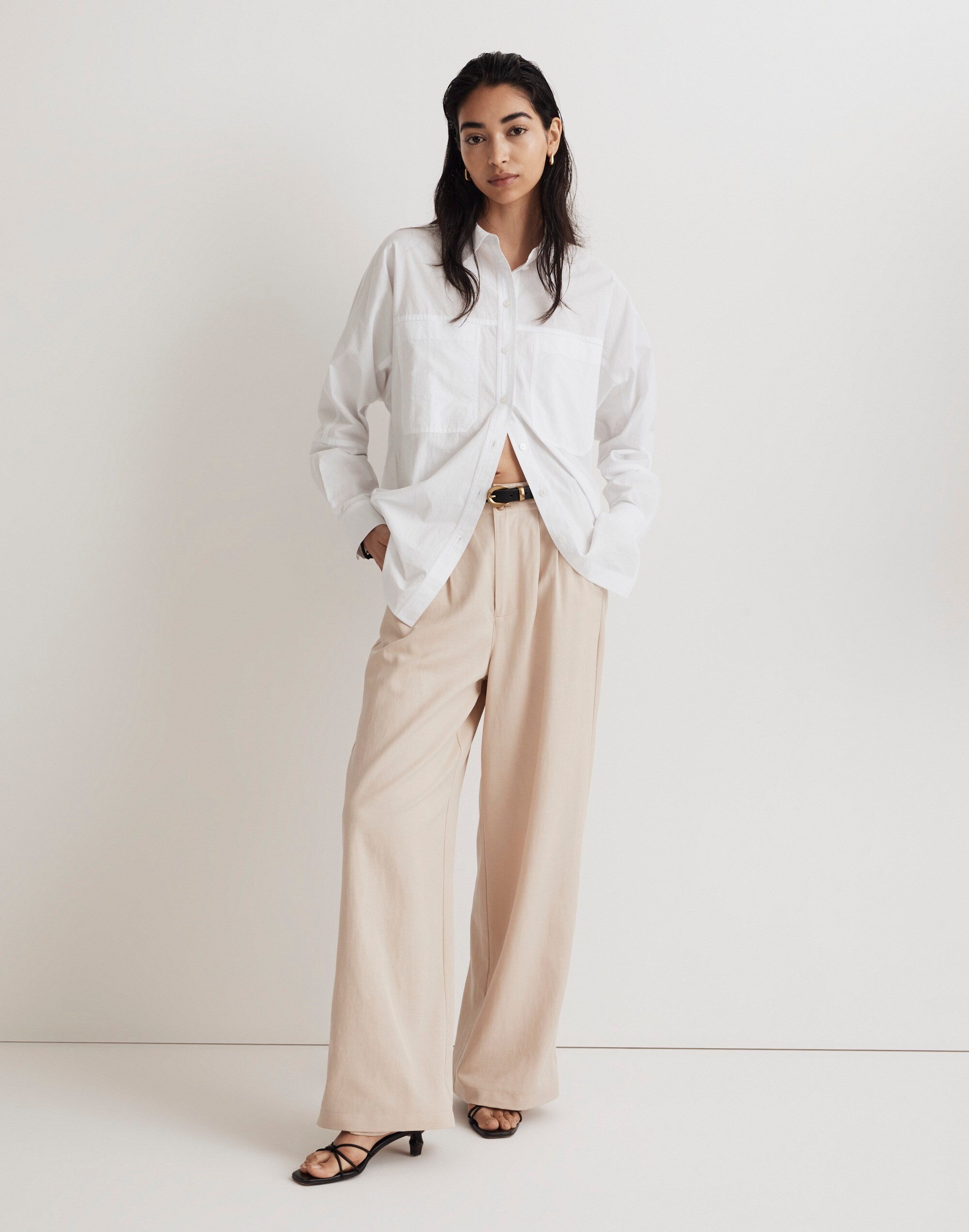 The Signature Poplin Dolman Shirt | Madewell