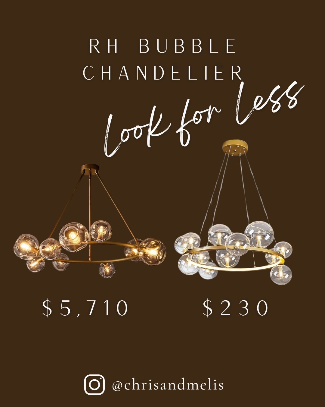 This gives you the RH Bubble chandelier look for 95% less! Gorgeous light fixture for over a dining table or entryway!

#LTKHome #LTKSaleAlert